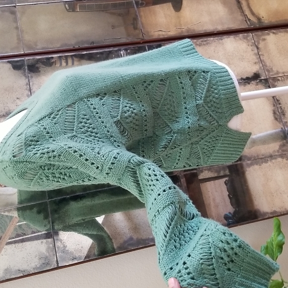 Hanger 221 Green Knited Oversized Sweater - Picture 3 of 9